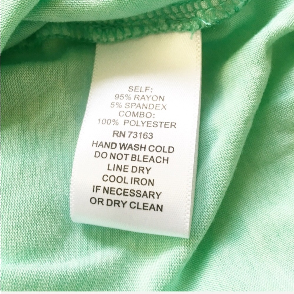 Cupio Aquamarine Blue Green Tropical Layered Sequin Blouse Tunic - Picture 8 of 8